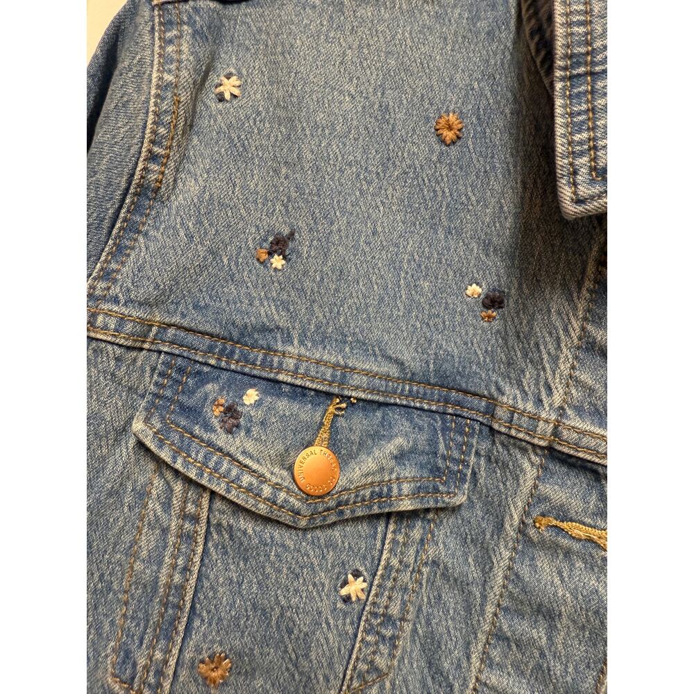Universal Thread Jean Jacket With Small Embroider… - image 5